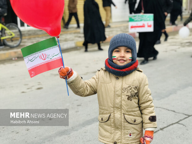 راهپیمایی 22 بهمن در قوچان