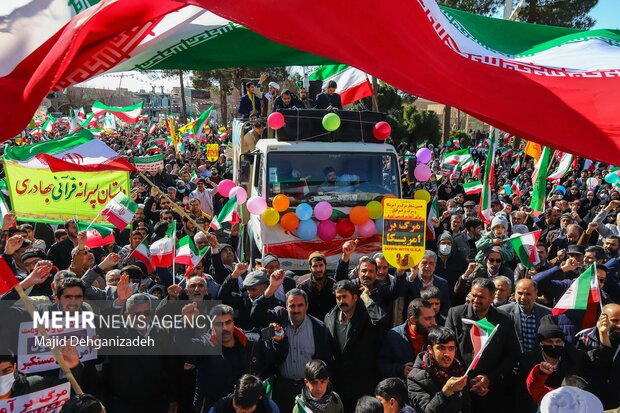 راهپیمایی ۲۲ بهمن در یزد