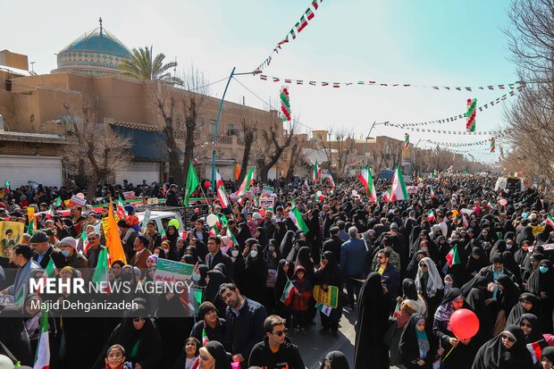 راهپیمایی ۲۲ بهمن در یزد