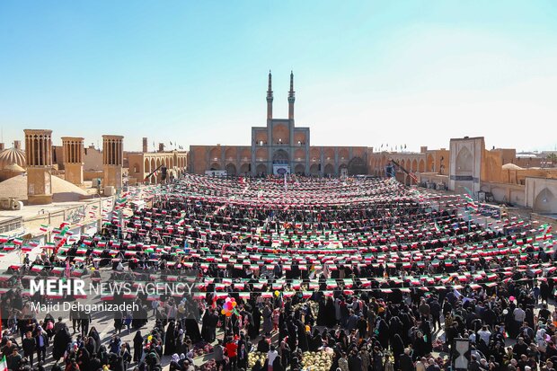 راهپیمایی ۲۲ بهمن در یزد