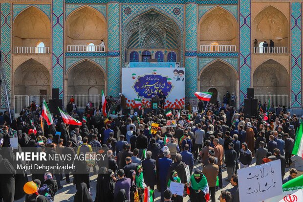 راهپیمایی ۲۲ بهمن در یزد