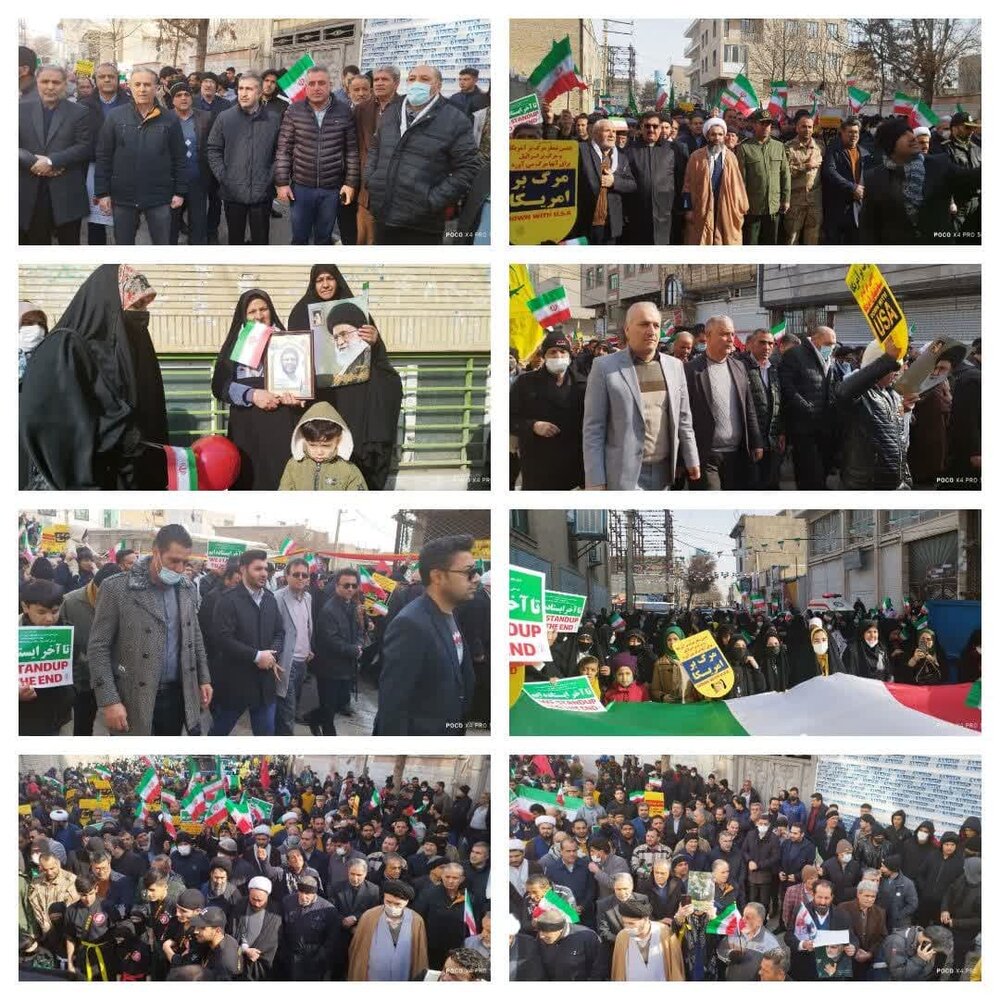  راهپیمایی باشکوه ۲۲ بهمن در شهرستان چهارباغ