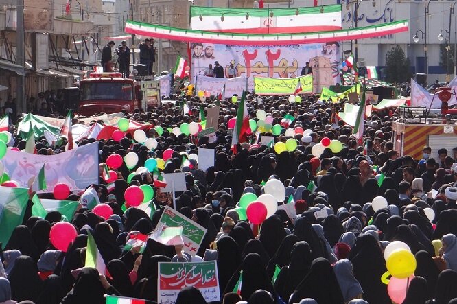 راهپیمایی ۲۲ بهمن در دشتی
