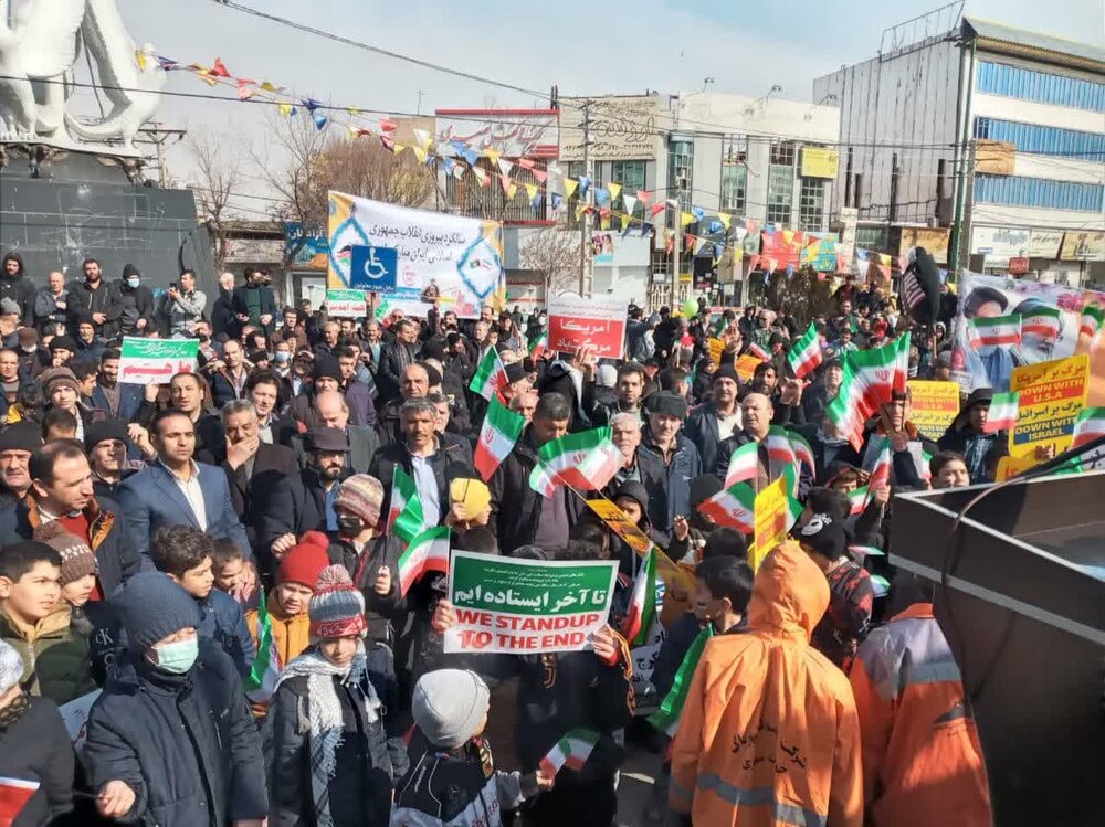 راهپیمایی ۲۲ بهمن در گرمدره