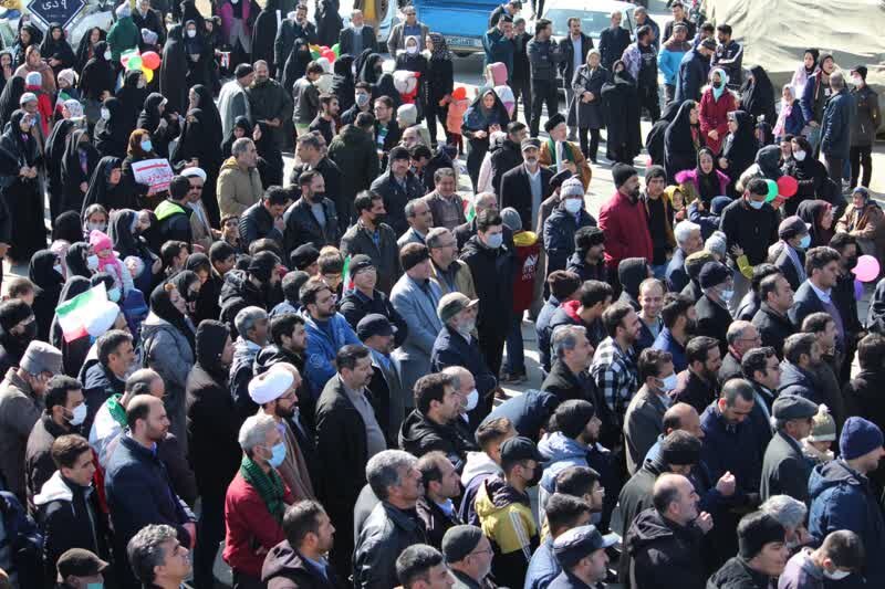 حضور پرشور مردم ملایر در راهپیمایی ۲۲ بهمن حماسه آفرید