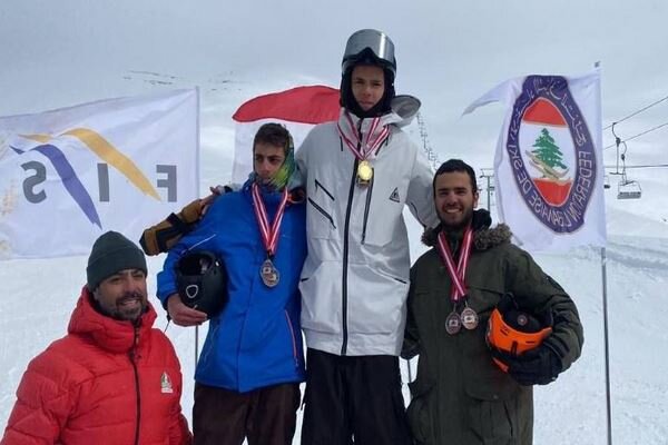 Iran athlete gets gold in Lebanon snowboard tournament