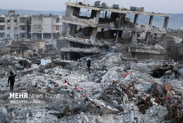آواربرداری در مناطق زلزله زده سوریه