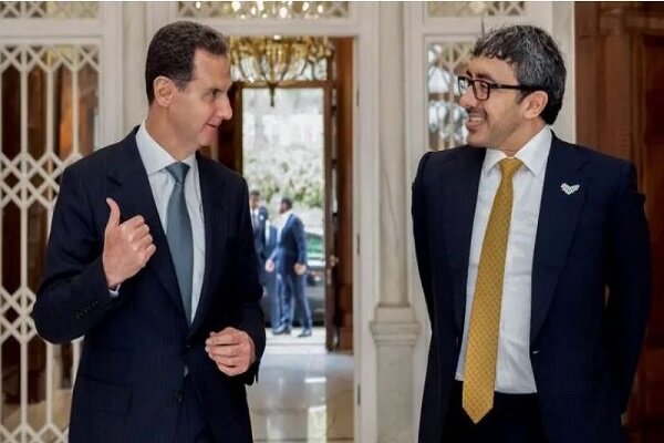وزير الخارجية الإمارتي يلتقى الرئيس السوري ويبحث معه تداعيات الزلزال 