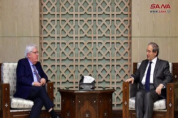 رایزنی وزیر خارجه سوریه با هماهنگ کننده سازمان ملل
