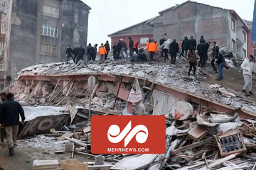 لحظه سقوط هولناک یک برج چند روز پس از زلزله مهیب ترکیه