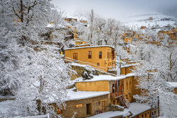 Snow whitens Iran’s Masouleh village