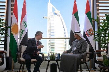 رایزنی مسرور بارزانی با رئیس امارات