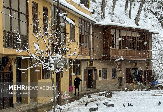 Snow blankets Iran’s Masouleh village