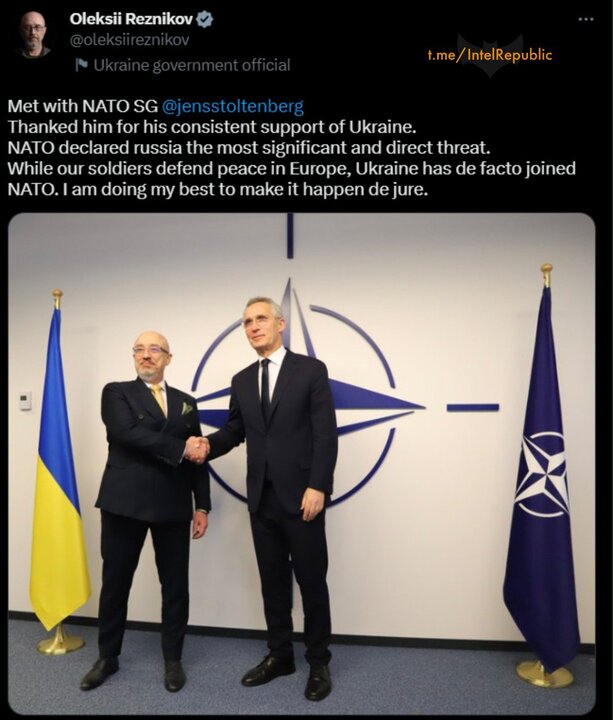 زرنیکوف:ما از صلح در اروپا دفاع می کنیم/عملاً به ناتو پیوستهایم!