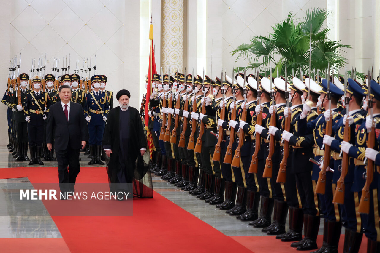 ایرانی صدر آیت اللہ رئیسی کا چین میں باضابطہ استقبال