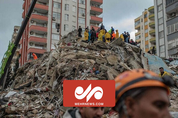 تصاویری هوایی از تخریب ساختمان ها در زلزله ترکیه