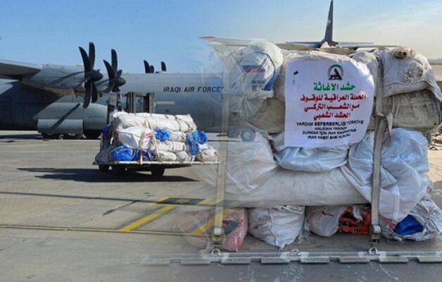 Haşdi Şabi'den Türk depremzedelere yardım Haşdi Şabi'den Türk depremzedelere yardım