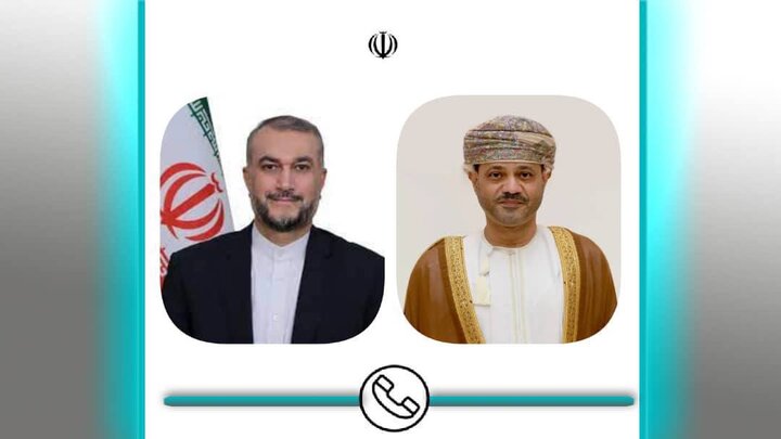 رایزنی تلفنی وزرای خارجه ایران و عمان درباره مذاکرات رفع تحریم