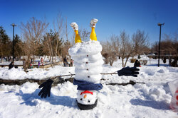 جشنواره برف زیبا در پل معلق مشگین شهر برگزار شد