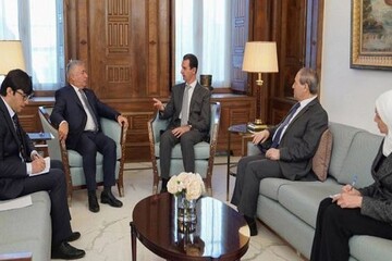 الرئيس السوري يتسلم رسالة تعزية ودعم من نظيره الطاجيكي