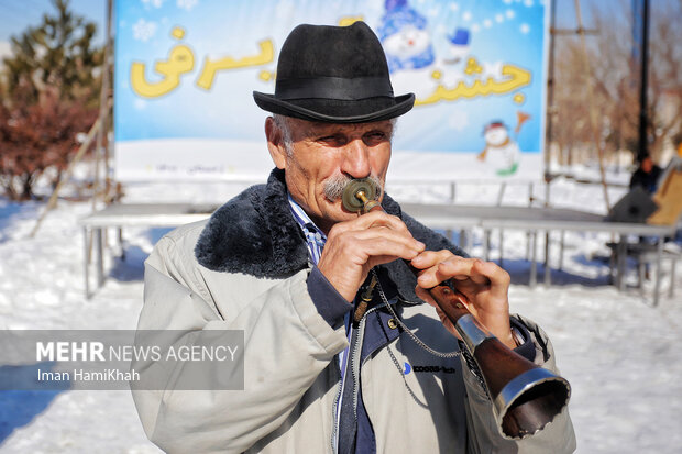 جشنواره آدم برفی در همدان