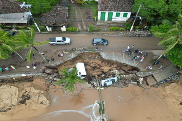 ۳۶ نفر در سیلاب‌های برزیل جان باختند