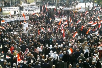 Suriye'de İsrail karşıtı miting düzenlendi
