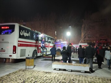 آتش‌سوزی در چهارباغ عباسی اصفهان/ ۲۰ نفر مصدوم شدند