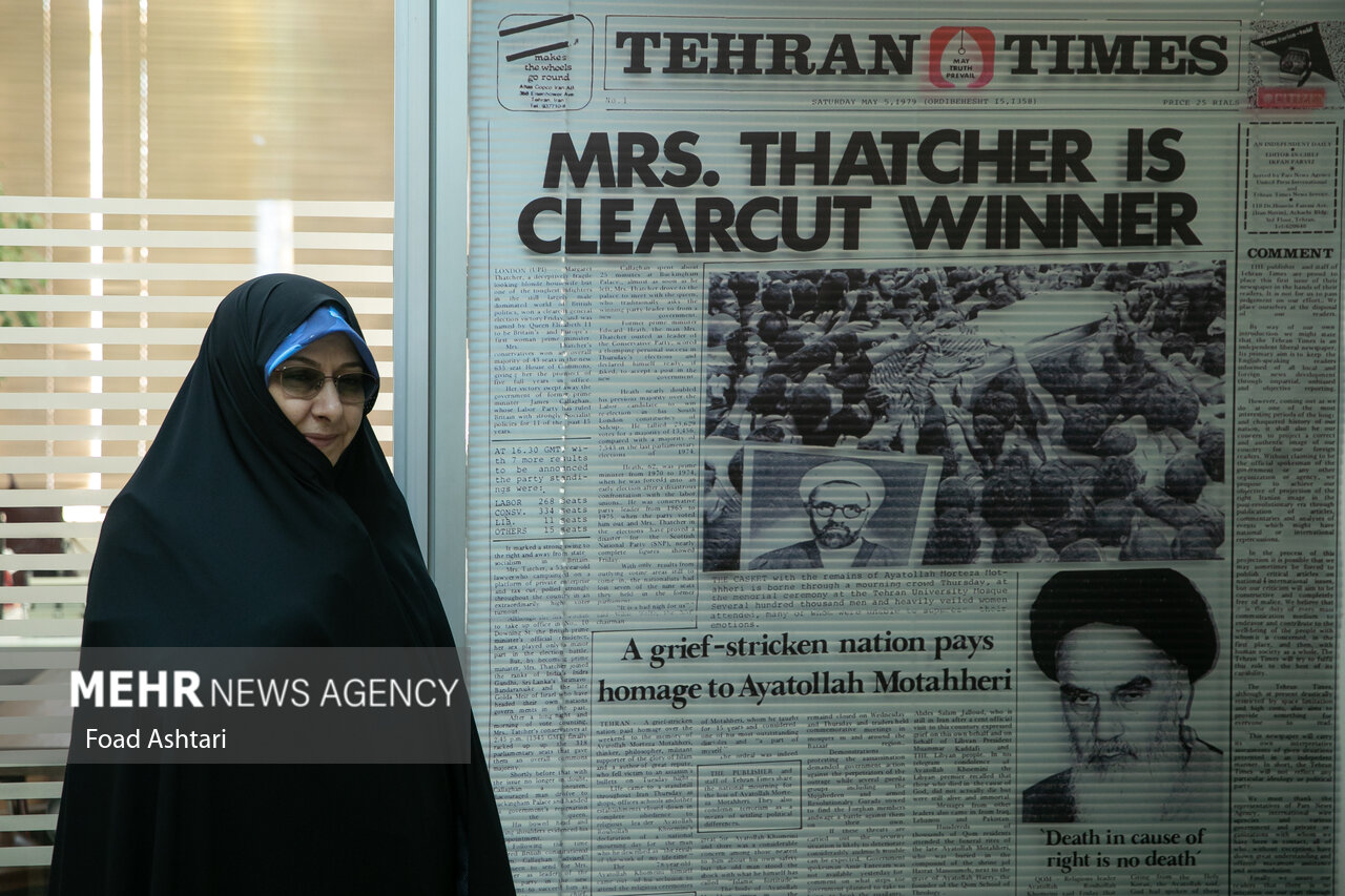 ایرانی نائب صدر برائے خواتین اور خاندانی امور کا مہر نیوز ایجنسی کا دورہ