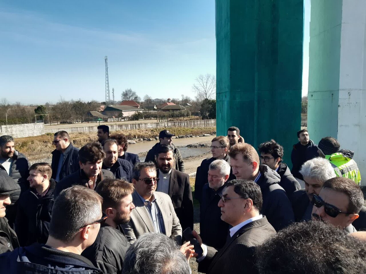 مسئولان ایران و روسیه از پروژه راه آهن رشت- آستارا بازدید کردند