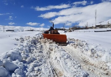 برف روبی محورهای کوهستانی پاوه