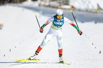 Iranian woman skier Beyrami makes history at World C'ships