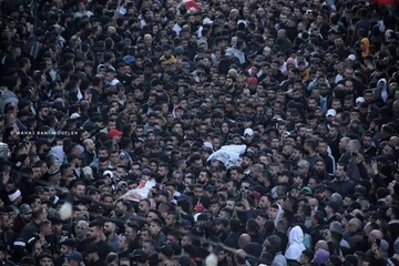 بەڕێکرانی بەشکۆی تەرمی شەهیدانی فەلەستینی لە نابلۆس/ کاردانەوەی سرایا ئەلقودس