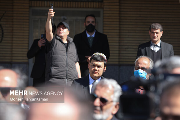 Funeral for former Palestinian envoy in Tehran