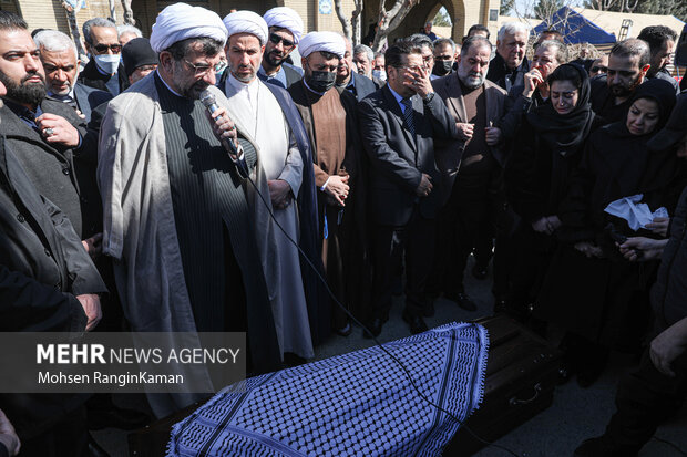 Funeral for former Palestinian envoy in Tehran