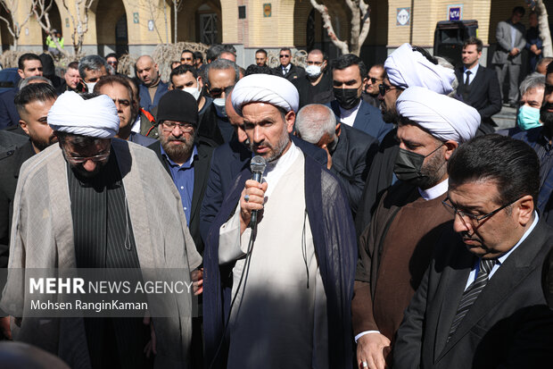 Funeral for former Palestinian envoy in Tehran