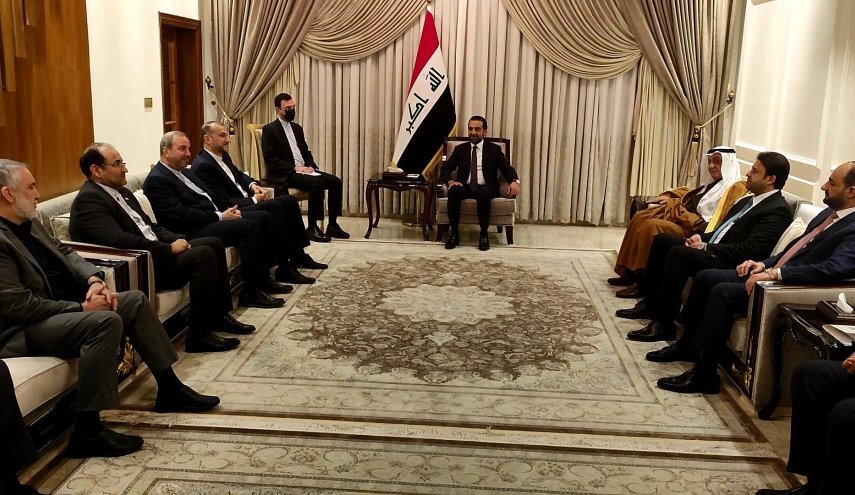 وزير الخارجية الإيرانية يلتقي رئيس مجلس النواب العراقي