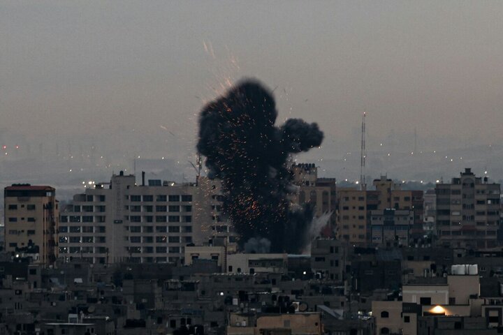 جزییات جدیدی از حمله هوایی صهیونیست‌ها به نوار غزه+ فیلم 