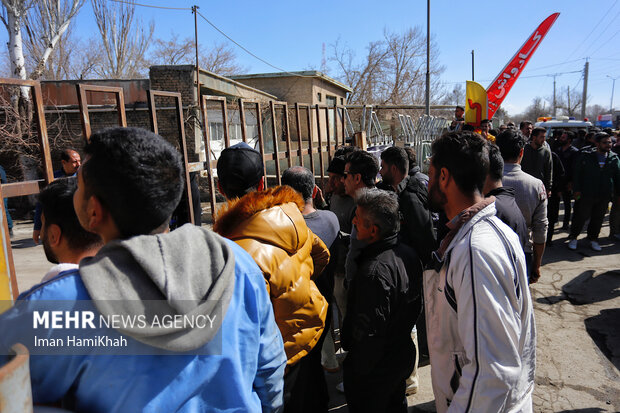 انفجار در مرکز گاز سیلندر مایع  در همدان