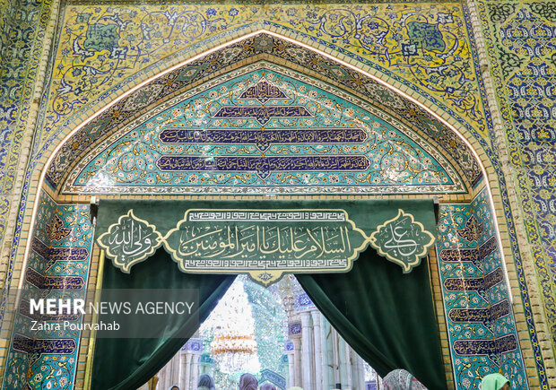 حال و هوای حرم امام علی(ع) همزمان با اعیاد شعبانیه