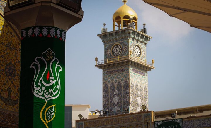 حرم مطهر امام علی (ع) به مناسبت اعیاد شعبانیه تزئین شد