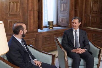رایزنی بشار اسد با وزیر خارجه ارمنستان