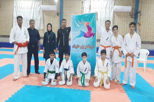 مسابقات المپیاد رشته کاراته در خارگ برگزار شد مسابقات المپیاد رشته کاراته در خارگ برگزار شد