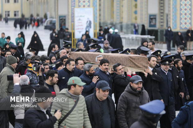 برگزاری مراسم تشییع و تدفین جانباخته حادثه تصادف کاظمین - سامرا