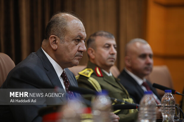 ثابت محمد سعید رضا، وزیر دفاع عراق در دیدار وزرای دفاع ایران و عراق حضور دارد