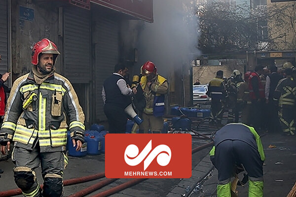 شهادت یک آتش‌نشان در حریق ساختمان خیابان بهار