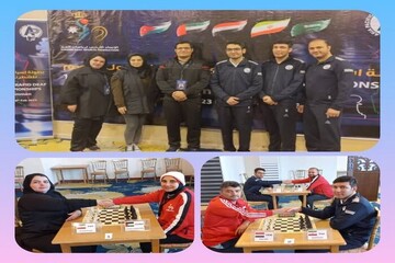 Iran hearing-impaired chess players get medals in Jordan