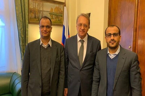 دیدار رئیس هیئت مذاکره‌کنندگان جنبش انصارالله یمن با «بوگدانوف»