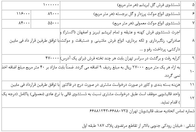 مردم مراقب واحدهای قالیشویی غیرمجاز باشند