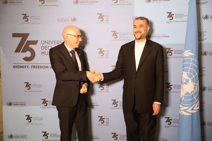 دیدار امیرعبداللهیان با کمیسر عالی حقوق بشر سازمان ملل در ژنو دیدار امیرعبداللهیان با کمیسر عالی حقوق بشر سازمان ملل در ژنو